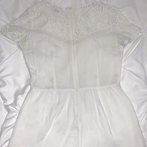 White lace romper from Forever 21
